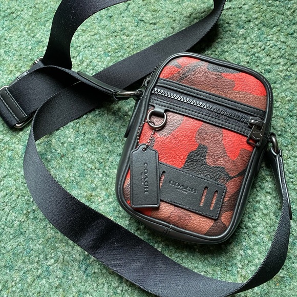 Red and black Camo Coach Bag (Like New) - Picture 2 of 5
